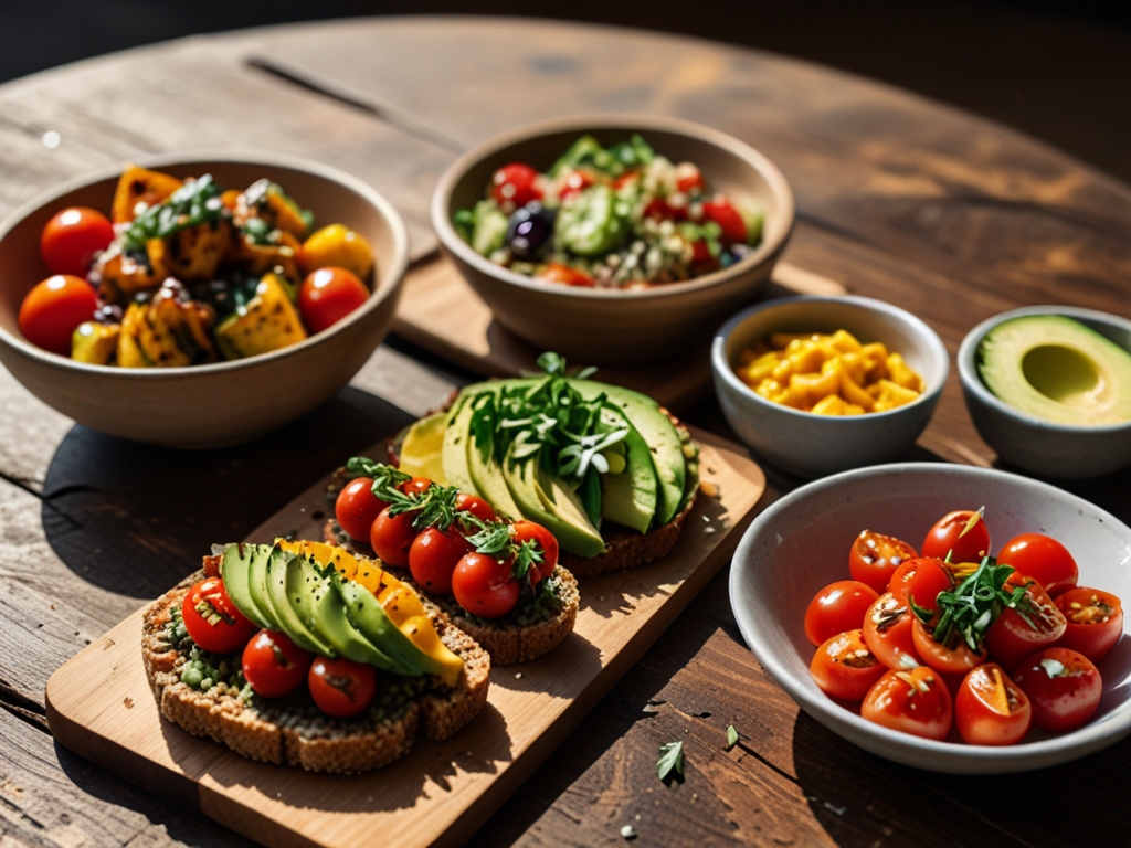 Farverig og energigivende vegansk måltid